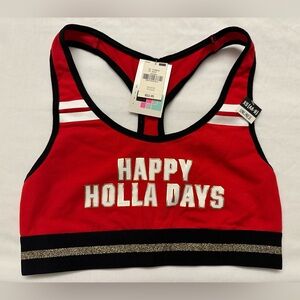 •Victoria’s Secret PINK• Happy Holladays bralette Size Extra Small